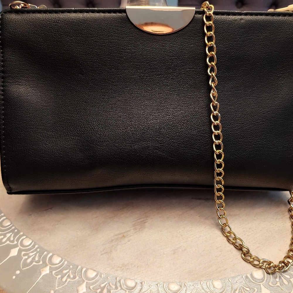 Black and gold clutch
